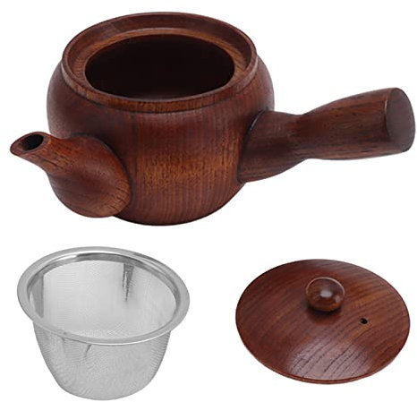 Restokki teiera in legno squisito bollitore con fischio per l'home office