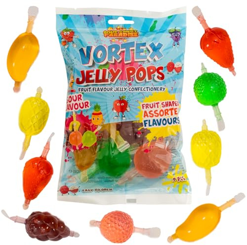 Candy Paradise Halal Sour Vortex Jelly Pops - Jelly Fruits - TikTok Jelly - Fruity Pops - Ice pops 315g (2)