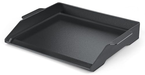 Universal-Grillplatte aus Gusseisen, 43,2 x 33 cm, Herdplatte für Gasgrills, Feuerstellen und Öfen, Grillpfanne für Herdplatte mit extra hohen Seitenwänden, Antihaftbeschichtung, Gusseisen-Grillplatte