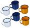 Alipis Set Di 6 Tazze Da Bere in Stile Vintage Tazze Da Tè Retrò Impugnatura Comoda Colore Casuale