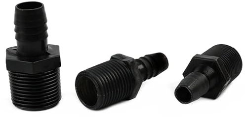 Male Thread Pagoda Connector Garden Irrigation Fitings Pipe Soft Hose Direct Joint Adapter O.D 4.8~14mm to 1/8 ~ 3/4 2PCS(3 I 4 Inch to 14mm)