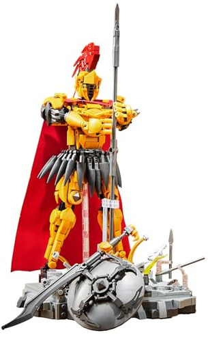 Tarcury Spartan Warriors Bauset, Mythische Kreaturen Sammler-Bauspielzeug mit Schild Speer und Dolch, 878 Teile Pädagogische Konstruktionsblöcke, Kinder ab 8 Jahren