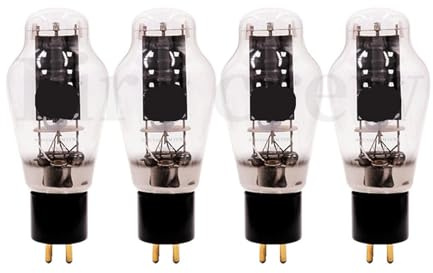 300B tube audio valve replacement 300B tube amplifier kit DIY HIFI audio amplifier precision matching four-way(Black,4pcs Matched Quad)