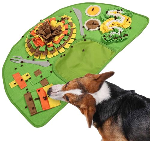 Hund Schnüffelteppich Hunde-Puzzlematte Slow Feeder Leckerli Spielzeug