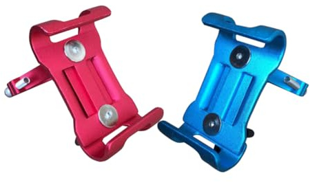 Levemolo Support Téléphone Vélo Aluminium Fixe Bleu Porte Smartphone Montage Facile Guidon Compatible VTT et Vélo de Route