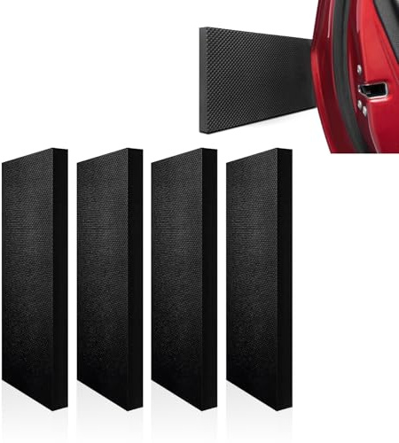 4 Stück Garagen Wandschutz, 30x10x3cm Selbstklebend Autotür Wandschutz Selbstklebender Türkantenschutz Türschutz Garage Auto Schutz Garage für Autotüren Garagenwand Carport Schwarz