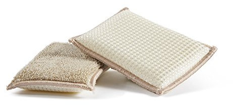 Perfetto Eco Bamboom Éponge, Bambou, Multicolore, 13 x 9 x 2,5 cm, 2 unités