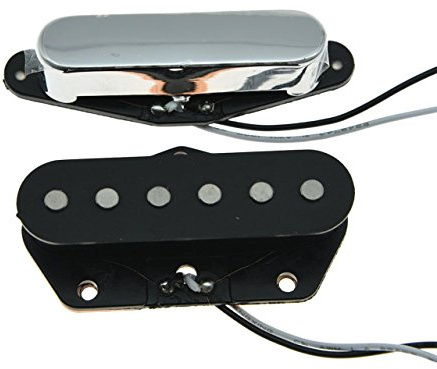 Dopro Lot de 2 micros Tele Sound Vintage Alnico 5 Tele Neck/Bridge pour guitares Telecaster