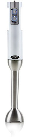 Exklusiver Design Power Stabmixer | inklusive Messbecher (800ml) | 800 Watt Präzisions-Motor | Doppelmix-Technologie | Quad-Blade-System (Design Stabmixer Weiß)