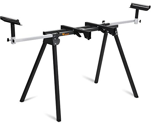 WORKESS WK-MS050B Support universel léger pour scie à onglet Capacité de charge de 150 kg Noir et gris