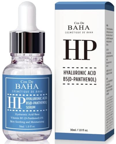 Cos De BAHA Vitamin B5 4% + Hyaluronsäure Serum 30ml - Feuchtigkeitsspendendes Gesicht, D-Panthenol