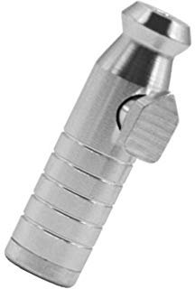 Dosierer Portionierer Spender für Schnupftabak Dispenser Alu/Metall in 7 Farben für deinen Schnupftabak Version 5.0 (Silber)