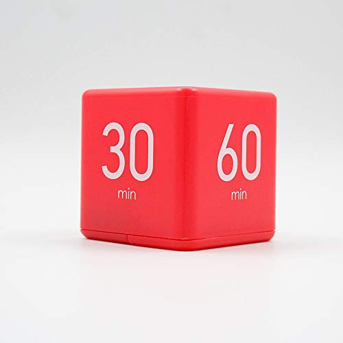 VIDOO 1Pcs Cubo Cocina Temporizador Cubo Temporizador 5/20/30/60 Minutos Para La Gestión Del Tiempo Cocina Temporizador Niños Temporizador Temporizador- Rojo 1