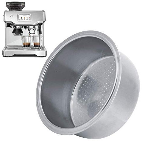 Zerodis - Filtre à Café Non Pressurisé, Panier-Filtre en Acier Inoxydable, Adapté à la Machine à Café 1 Unité
