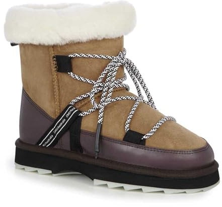 EMU Australia Women's Blurred Sheepskin Boot, Waterproof, Chestnut, Size 40