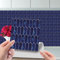 Tile Stickers Navy Blue Marble Stick on Tiles Waterproof Oil Proof Peel and Stick Floor Tiles PVC Kitchen Tile Stickers Self Adhesive Tile Decals for Living Room Bathroom Decor 24PC(10x10cm)