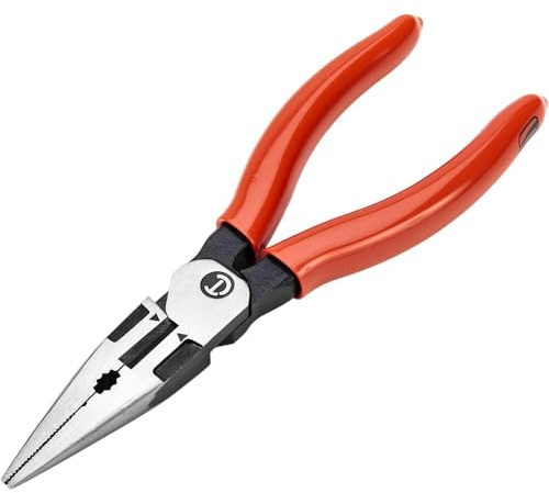 Crescent Long Nose Pliers with Dipped Handles - Electrician Tool for Home Improvement, Repair & Jewelry Making - 6 - Z6546-06
