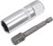sourcing map 16mm Spark Plug Socket Set, 3/8 Drive 6 Point Deep Thin Wall with Hex Shank Power Drill Adapter