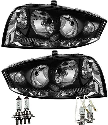 EISENFELS Bundle Set 106511533 erstellt mit Scheinwerfer rechts & links + Leuchtmittel H7 Classic + H3 Classic kompatibel mit A2 8Z0