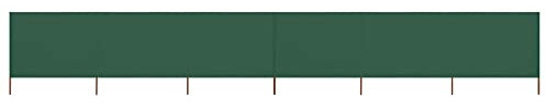 SHUJING 6-teiliges Windschutzgewebe, Zaun Sichtschutz, Sichtschutz Garten, Windschutz, Gartensichtschutz, Bauzaun Sichtschutz, Terassen Sichtschutz, 800 x 160 cm Grün