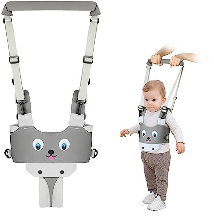 Vicloon Redini Primi Passi, Bretelle di Sicurezza per Bambino, Detachable Camminare Assistente per Bambino, per Aiutarlo a Camminare Cintura Protettiva Sostegno Portatile (Grigio)