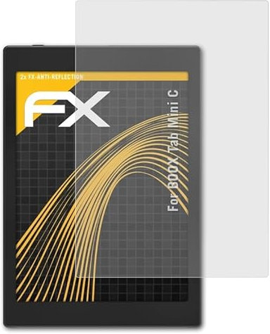 atFoliX Panzerfolie kompatibel mit Onyx Boox Tab Mini C Schutzfolie, entspiegelnde und stoßdämpfende FX Folie (2X)