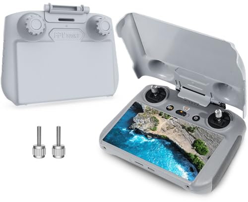FPVtosky Mini 4 Pro Nuovo RC-2 Paraluce I Protezione joystick I Protegge Schermo - 3 in 1 Supporto per telecomando RC-2 controller drone per DJI Mini 4/Air 3, Accessori DJI Mini 4 pro