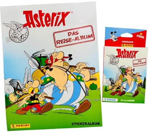 Panini Asterix Sticker - Reisealbum Sammelsticker (2023) - Auswahl (1 Album + 1 Blister)