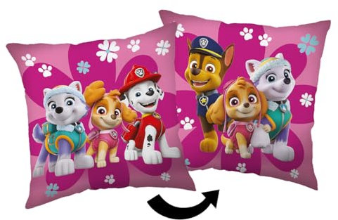 Jerry Fabrics Paw Patrol gefülltes Kissen Kopf Deko Kissen Zierkissen kuschelweich 40x40 cm