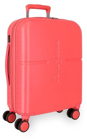 Pepe Jeans Highlight Valigia Cabina, rosso, 40 cm x 55 cm x 20 cm, Valigia estensibile