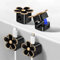 4 Pack Flower Magnetic Cord Organizer, Easy Secure Adhesive Cable Protector Management, Wire Holder Organizer, Hide Or Organize Phone USB Charger Cable Clips for Home,Office,Car,Desk,Nightstand