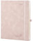 POPRUN Kalender 2025 Buchkalender Softcover mit PU-Leder, ca. A4 (26,5 x 21,5 cm) - Terminplaner, Wochenplaner Notizbuch (Jan.2025-Dez.2025) mit 100 GSM Papier - Zartrosa