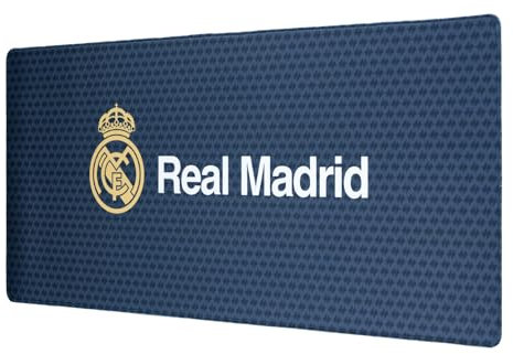 Grupo Erik - Tapis de Souris Real Madrid - Tapis de Bureau 80 x 35 cm | Sous Main Bureau, Tapis de Souris Gamer, Accessoires Gaming, Déco Bureau