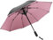 Umbrella with Fan, Portable Umbrella Fan Mister Misting Umbrella with Fan with Fan for Hot Weather (Black)