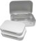 Vikrami lighting 3-Pack Tin Box Candy Key Earrings Coin Metal Storage Box Small Portable Tin Metal Iron Box Metal Empty Hinged Tins Storage Boxes (Silver)