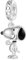 GNOCE Charm Anhänger Peanuts Stehender Snoopy Anhänger 925 Sterlingsilber Beads Charms für Frauen und Mädchen Schmuckgeschenk für Fans