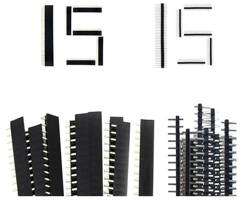 30 Stücke 2.54mm 10Pin Header Männlich und Weiblich Stiftleiste PCB Löten Buchsenleiste Lötpins Lochrasterplatine platinen steckverbinder Prototyp Shield