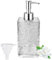 GKSCXEXE 400ml Plastic Soap Dispenser, Clear Hand Soap Dispenser for Bathroom, Refillable Lotion Pump Bottle Dispenser with Funnel for Dish Soap, Shampoo, Shower Gel, Washing Up Liquid Dispenser