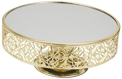 Genérico molde para pastel de banquete bandeja decorativa molde para pasteles servicio Lámina mostrar tarteras para tartas portameriendas placa de hierro plato de bocadillos planchar Golden
