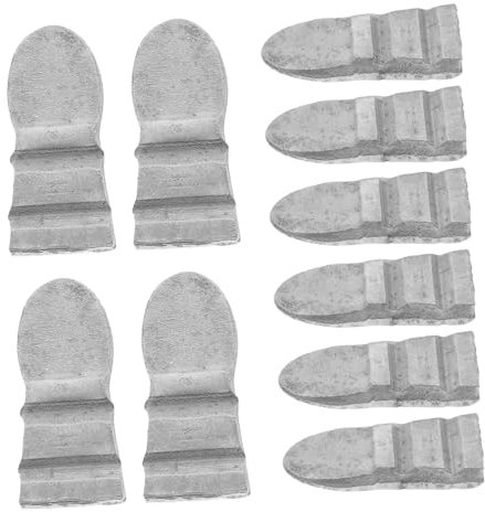 OSOLADY 10pcs Steel Axe Handle Wedge Hammer Handle Replacement Metal Wedges for Camping Tools Axe Installation