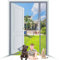 Zanzariera Magnetica per Porta 60x240cm Grigio Protezione dagli Insetti Zanzariera con Calamita Chiusura Automatica Tendina Anti Zanzare Mosche per Porta Finestra