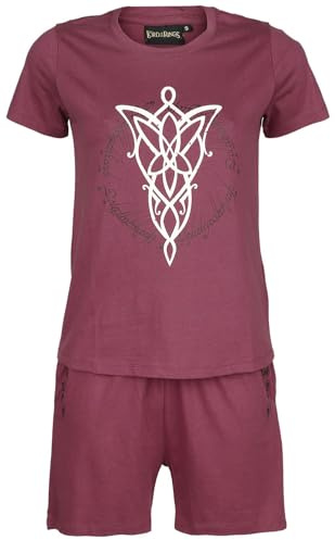Herr der Ringe Evening Star Frauen Schlafanzug Burgund L