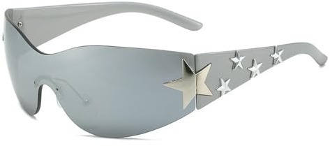 CMLDJBD Sonnenbrille Promi-Sonnenbrillen Für Damen Und Herren, Übergroße Rundum-Sonnenbrillen-e