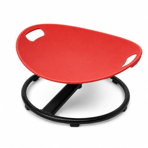 TopHomer Chaise rotative pour enfants autistes, siège pivotant à 360° (rouge)