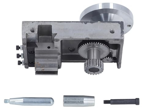 Marhynchus Mini-Drehmaschinen-Gleitschlitten, Aluminium-Druckguss-Gleitbox mit 2,5 Mm Steigung Leitspindel und Drehbarer Kurbel, für MX210 WM210 8x16 210x400 210x750 Mini-Drehmaschine