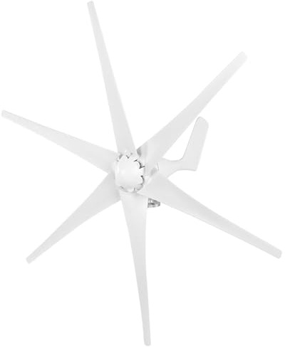 Garosa Garosa Generador de Turbinas de Molino de Viento de 800 W, Turbina Eólica Pequeña de Fibra de Nailon con 6 Aspas para Carga Doméstica y Marina (48V) (24V)