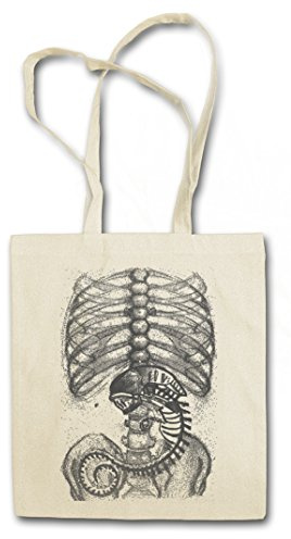 Urban Backwoods Xenomorph Alien II Hipster Bag Beutel Stofftasche Einkaufstasche