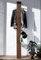 MASSIVMOEBEL24.DE Toronto Garderobe 36x32x200 Sheesham/Palisander, Farbe:Dunkelbraun gebeizt, Größe:36x32x200 cm (BxTxH)