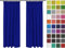 Rollmayer Hochwertig Vorhänge mit Bleistift Kollektion Vivid (Kornblume Farbe 15, 135x240 cm - BxH - 2 er Pack) Blickdicht Uni einfarbig Gardinen Schal für Schlafzimmer
