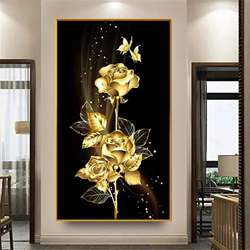 RAILONCH DIY Diamond Painting 5D Diamant Painting Set Full Drill Stickerei Groß Bilder Diamonds Malerei für Home Wand Dekor (70X130cm)